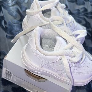Baby hard bottom white Nike Air Force 1